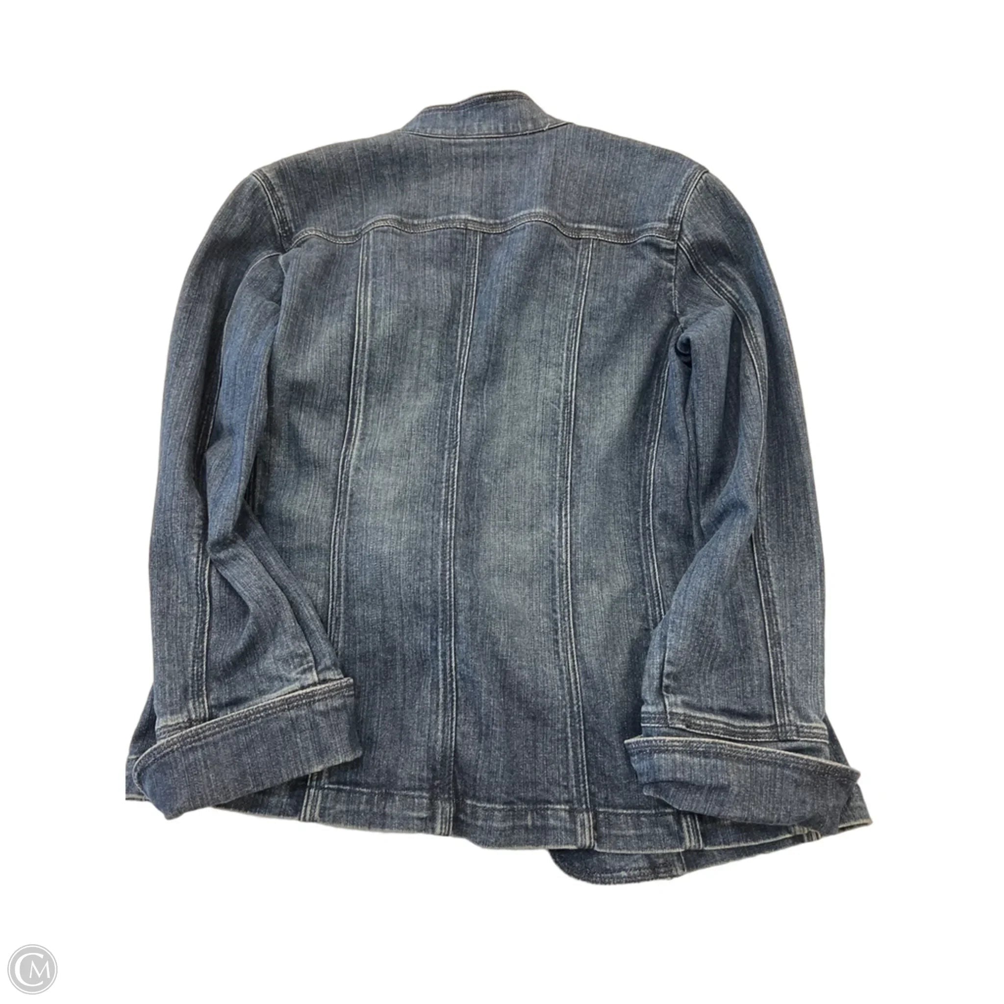 Jacket Denim By Chicos In Blue Denim, Size: S