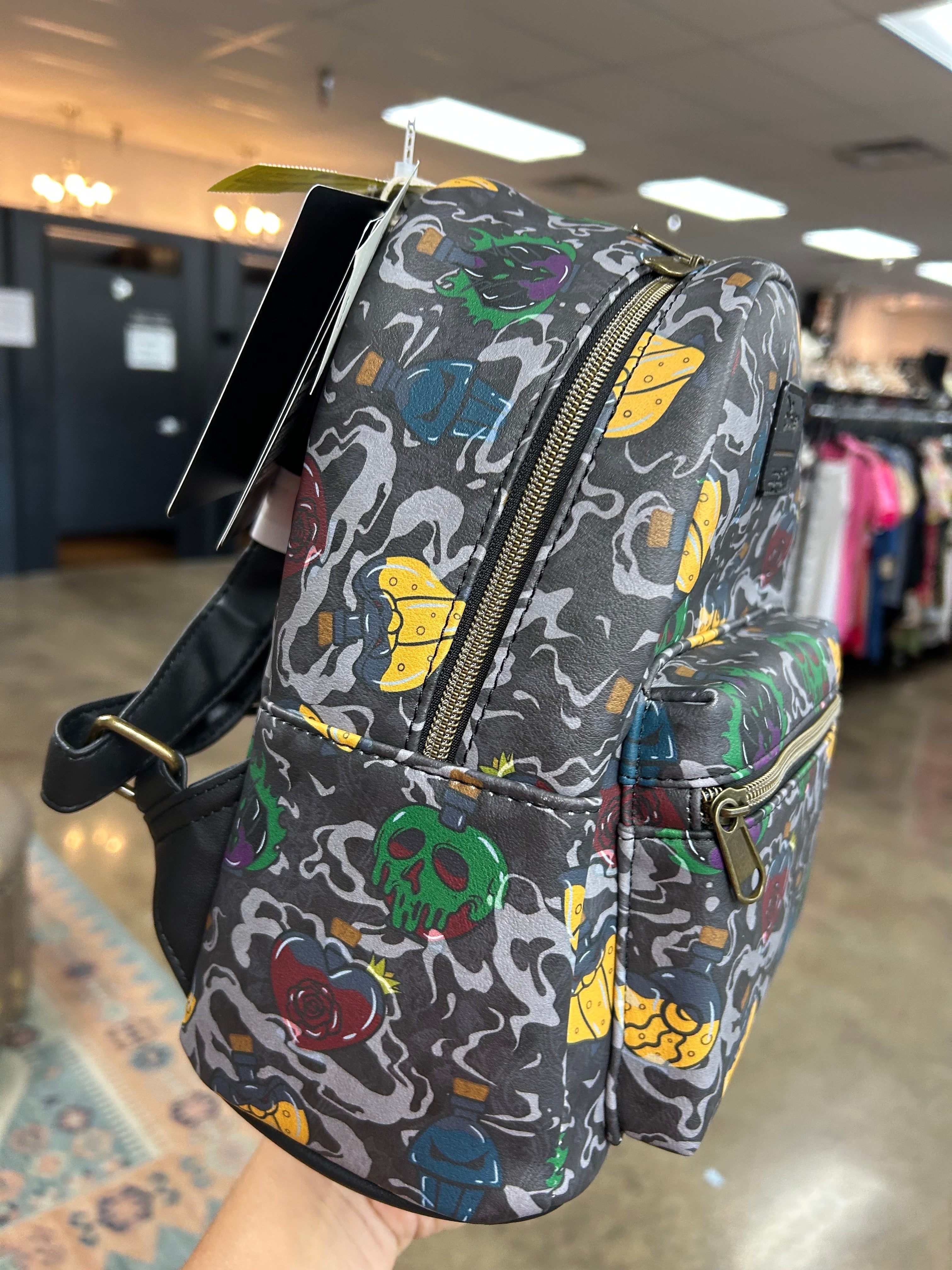 Backpack By Loungefly In Grey, Size:Medium