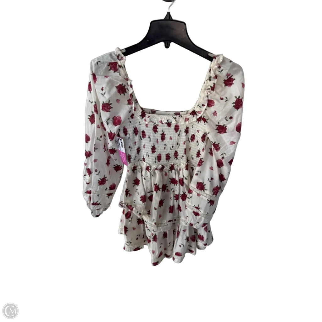 Dress Casual Short By Altard State In Red & White, Size: S