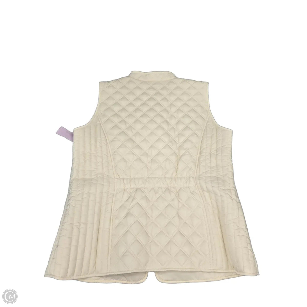 Vest Puffer & Quilted By Christopher And Banks In Cream, Size: L