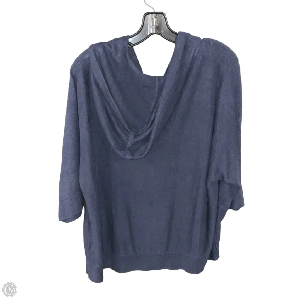 Top 3/4 Sleeve By Eileen Fisher In Blue, Size: S