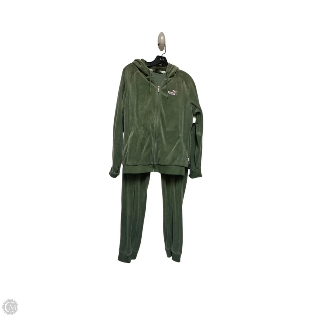 Pants Set 2pc By Puma In Green, Size: Xl