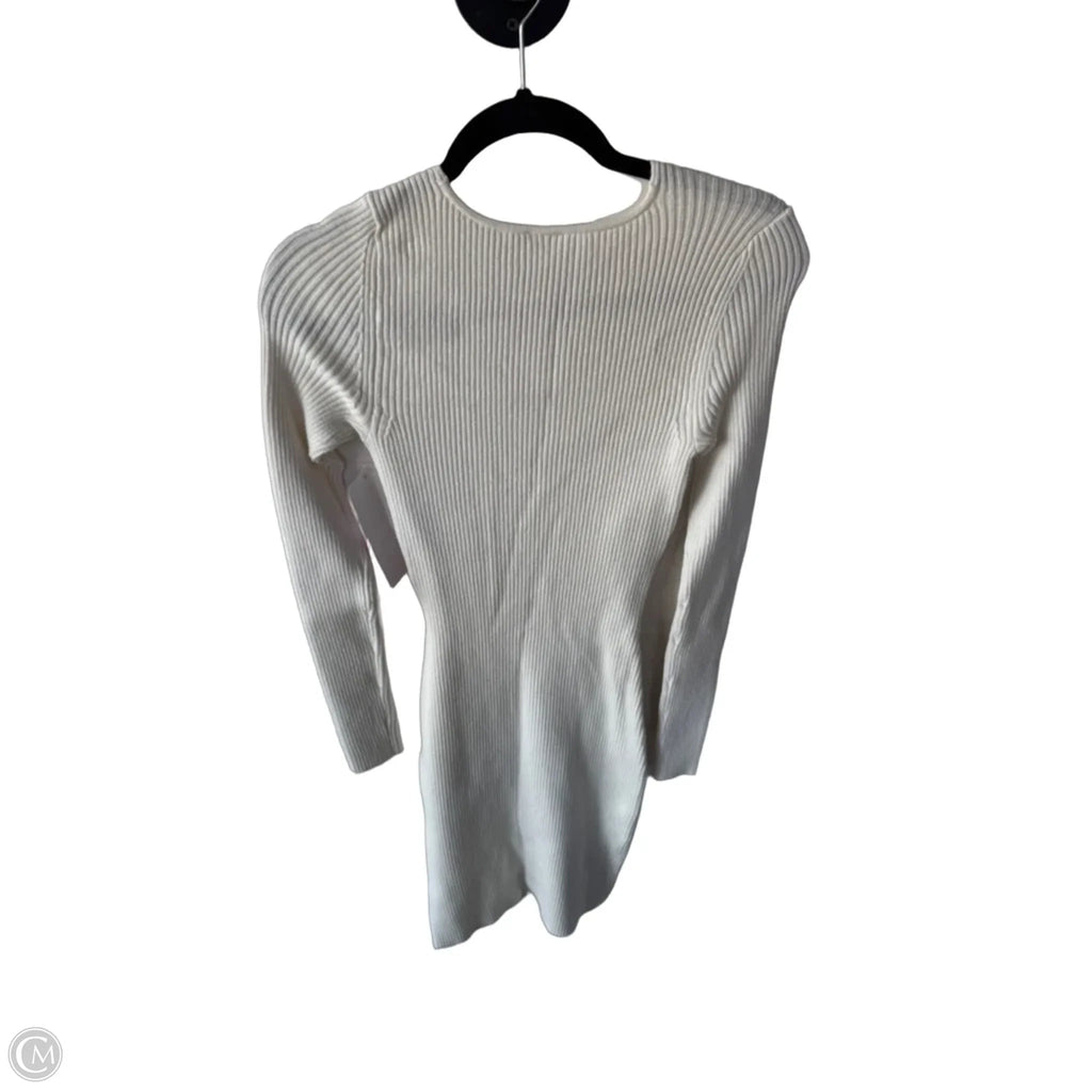 Dress Sweater By Abercrombie And Fitch In White, Size: S
