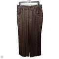Embroidered Wide Leg Pants By Line & Dot In Brown, Size: Xl