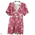 Dress Casual Short By Adelyn Rae In Pink & White, Size: M