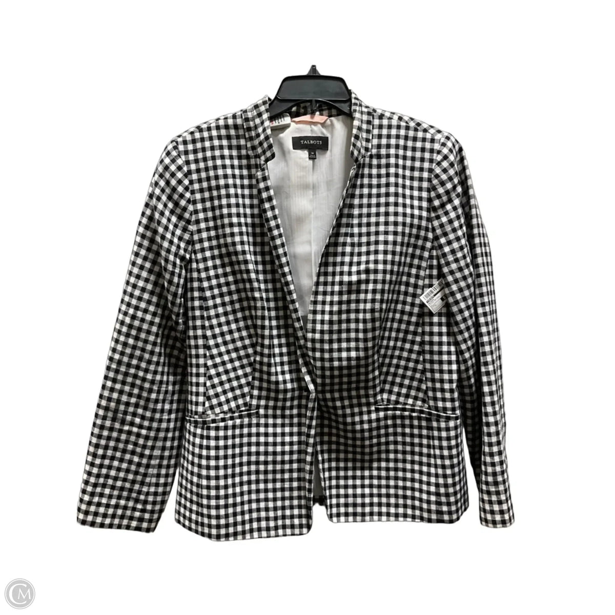 Blazer By Talbots In Plaid Pattern, Size: L