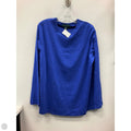 Top Long Sleeve Basic By Lauren By Ralph Lauren In Blue, Size: 2x