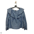 Top 3/4 Sleeve By J. Crew In Blue, Size: L