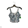 Athletic Tank Top By Lululemon In Blue & Grey, Size: 10