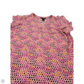 Top Short Sleeve By Investments In Pink, Size: 1x
