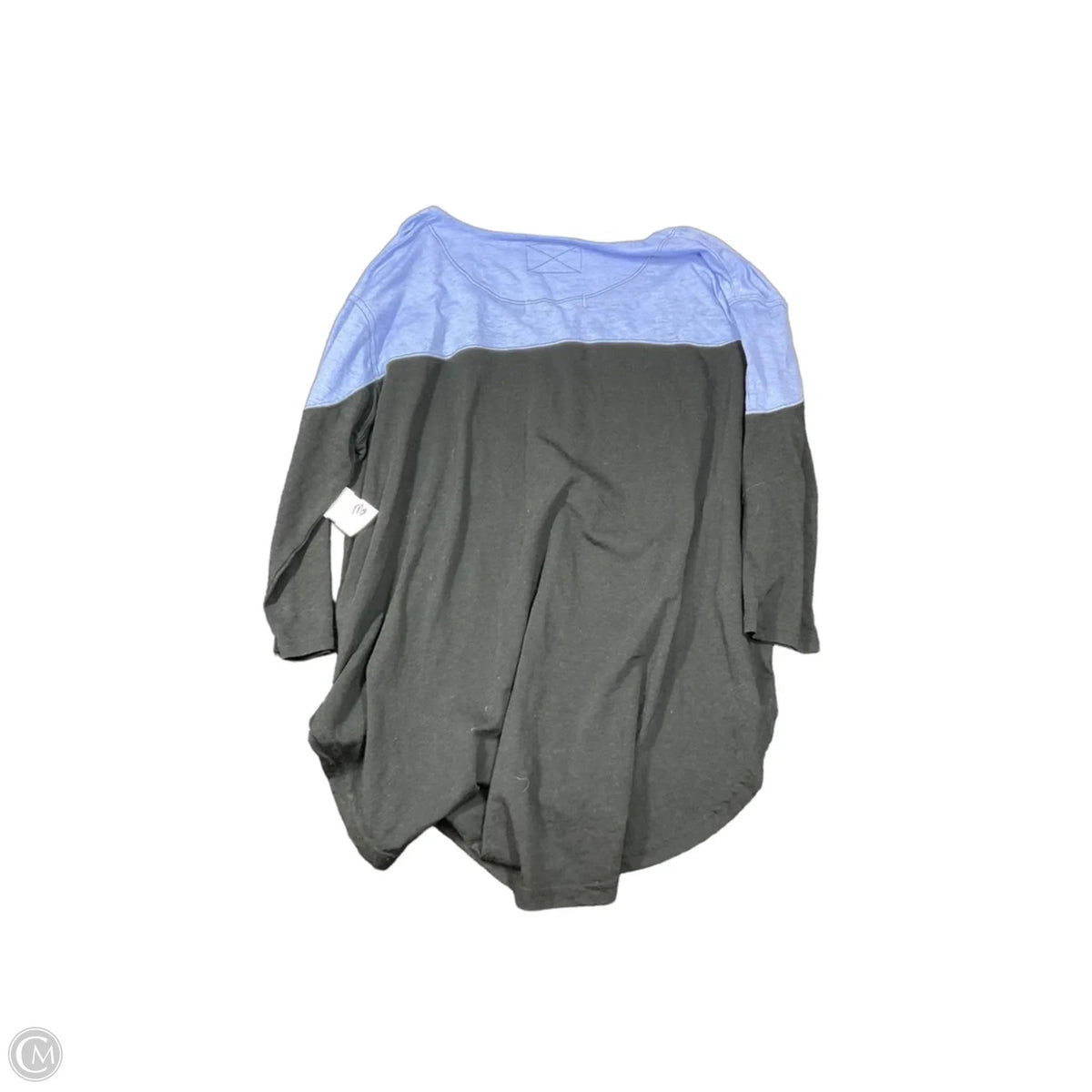 Top 3/4 Sleeve Basic By We The Free In Black & Blue, Size: Xs