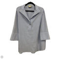 Top 3/4 Sleeve Designer By Tuckernuck In Blue & White, Size: L