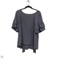 Blouse Short Sleeve By Loft In Grey, Size: L