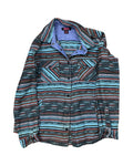 Jacket Shirt By Rock & Roll In Green & Orange, Size:Xl