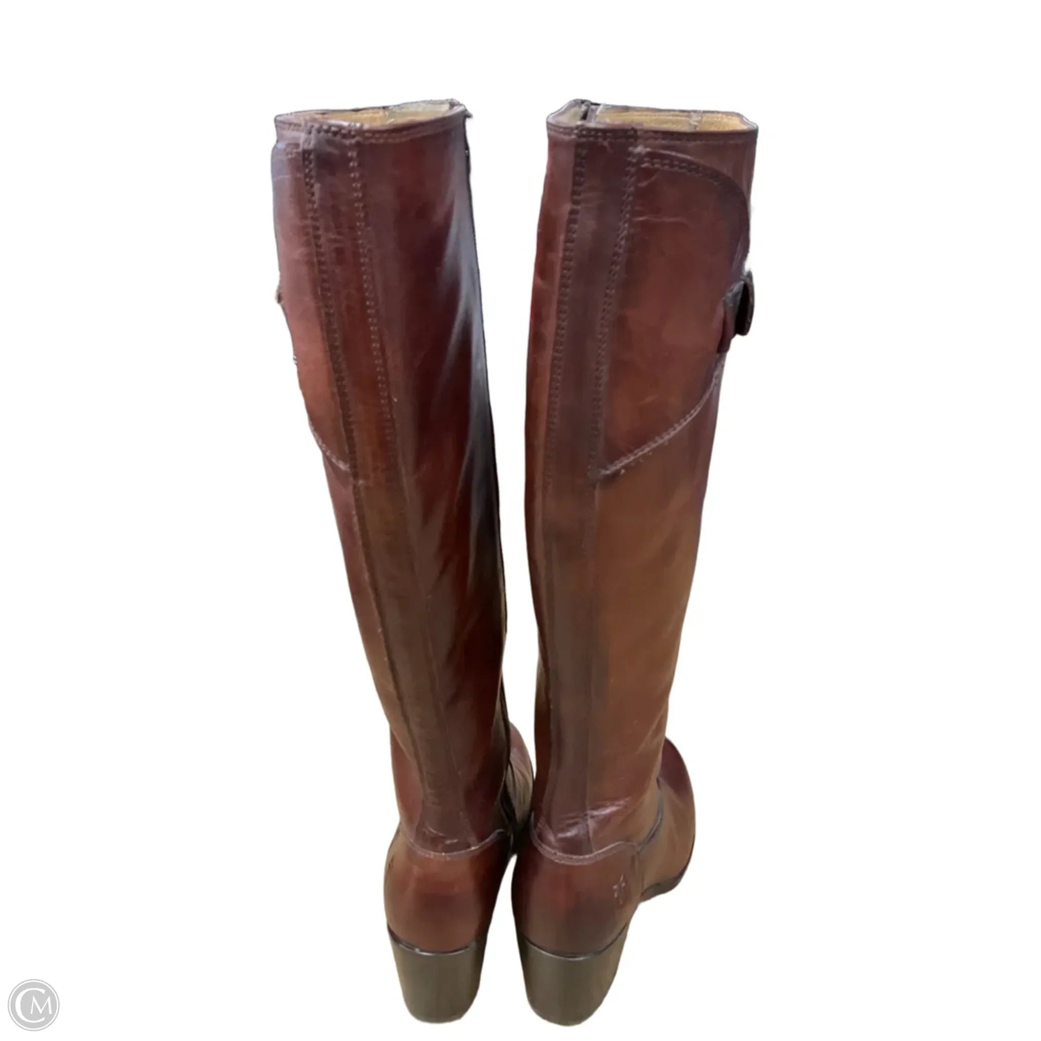 Boots Designer By Frye In Brown, Size: 7.5