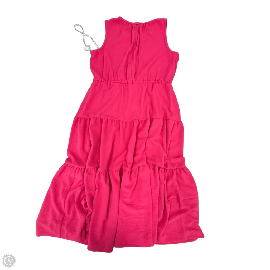 Dress Casual Maxi By Calvin Klein In Pink, Size: L