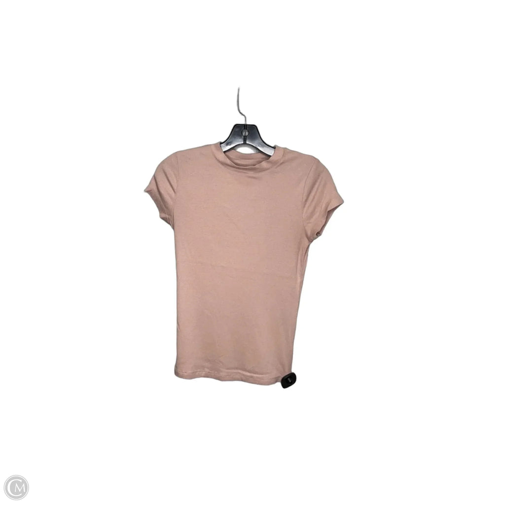 Top Short Sleeve Basic By A New Day In Pink, Size: Xs