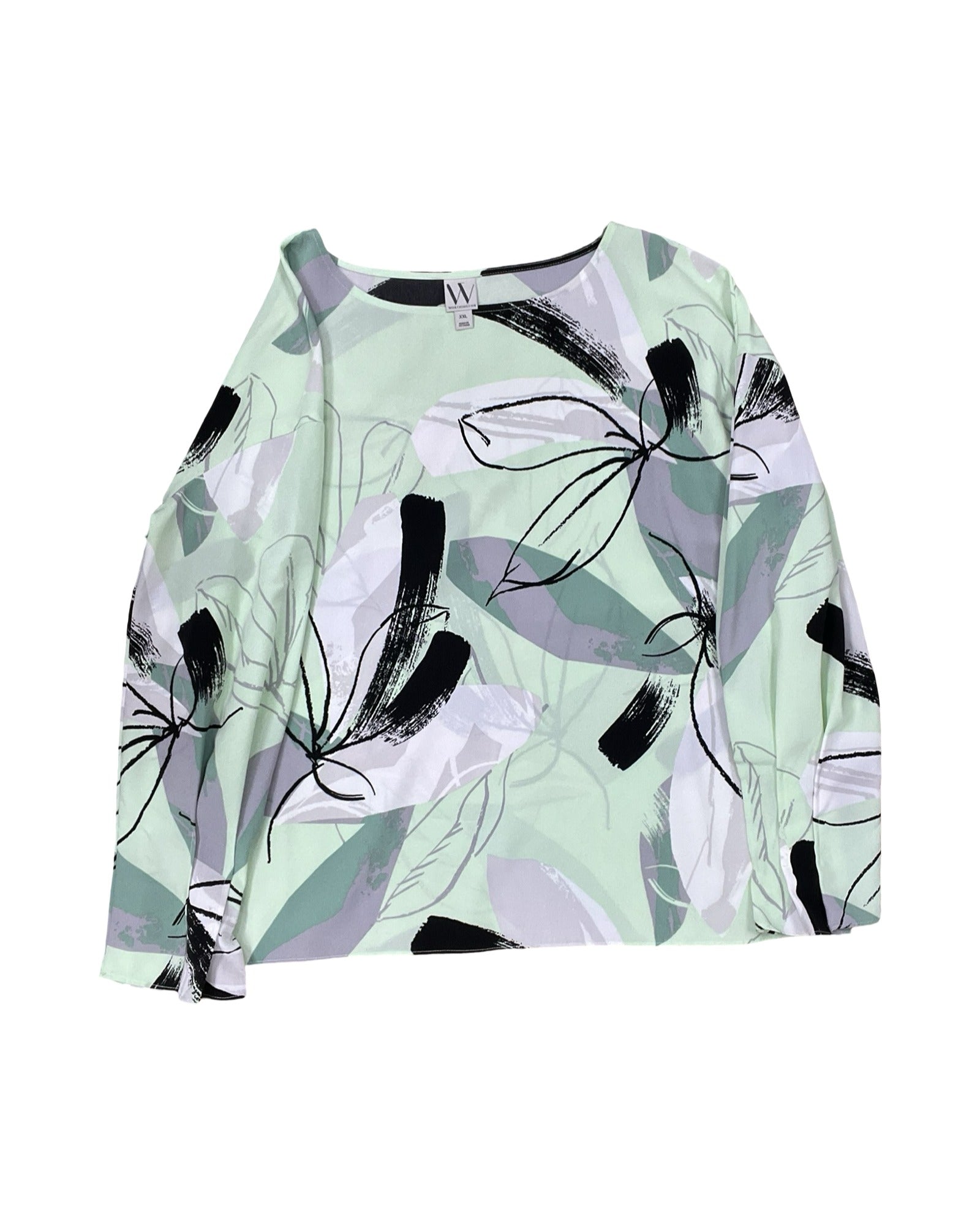 Top Ls By Worthington In Green, Size:1X