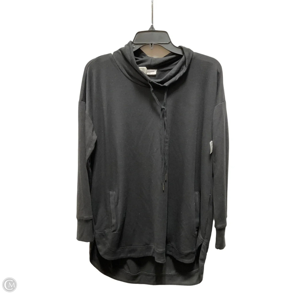 Athletic Top Long Sleeve Crewneck By West Bound In Black, Size: M