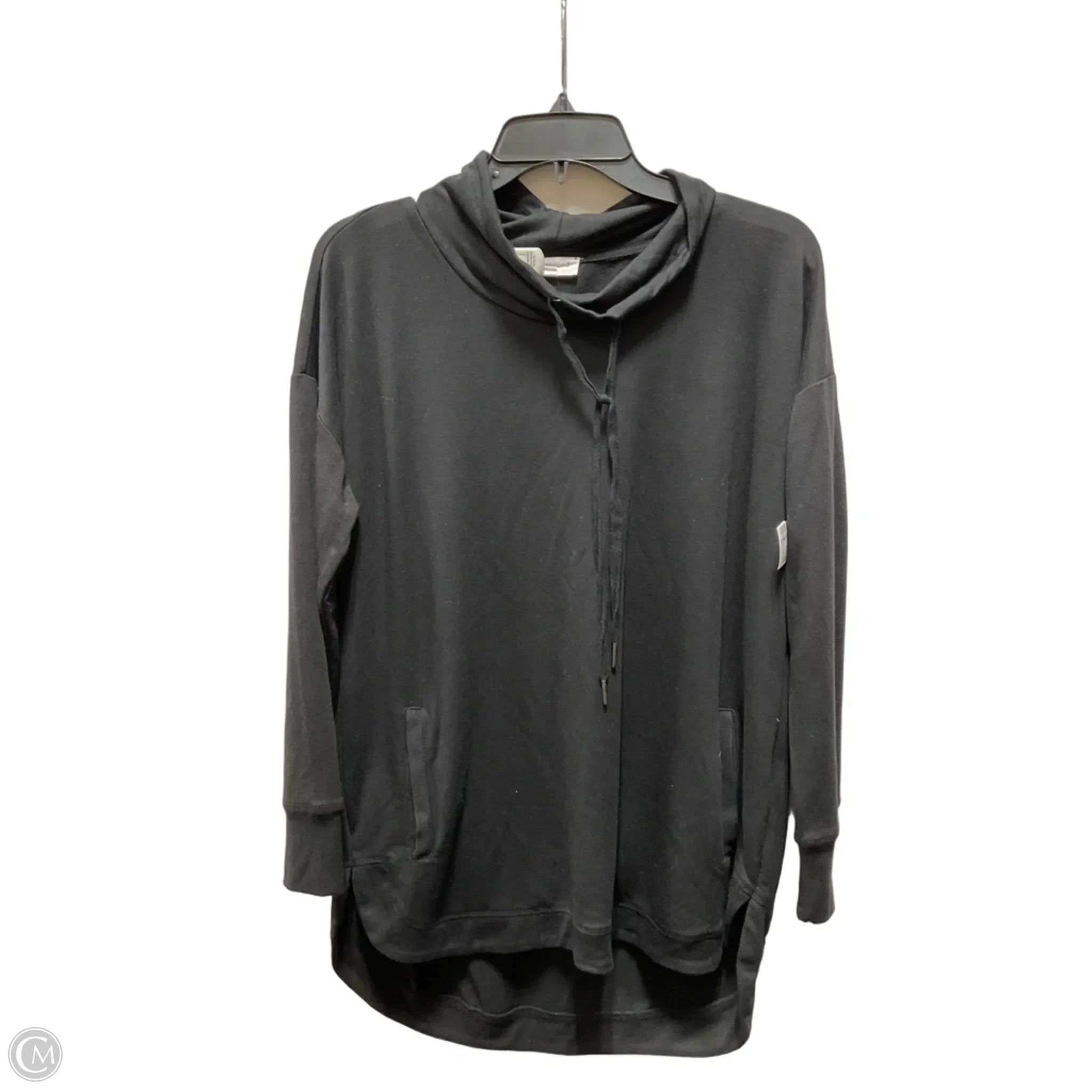 Athletic Top Long Sleeve Crewneck By West Bound In Black, Size: M