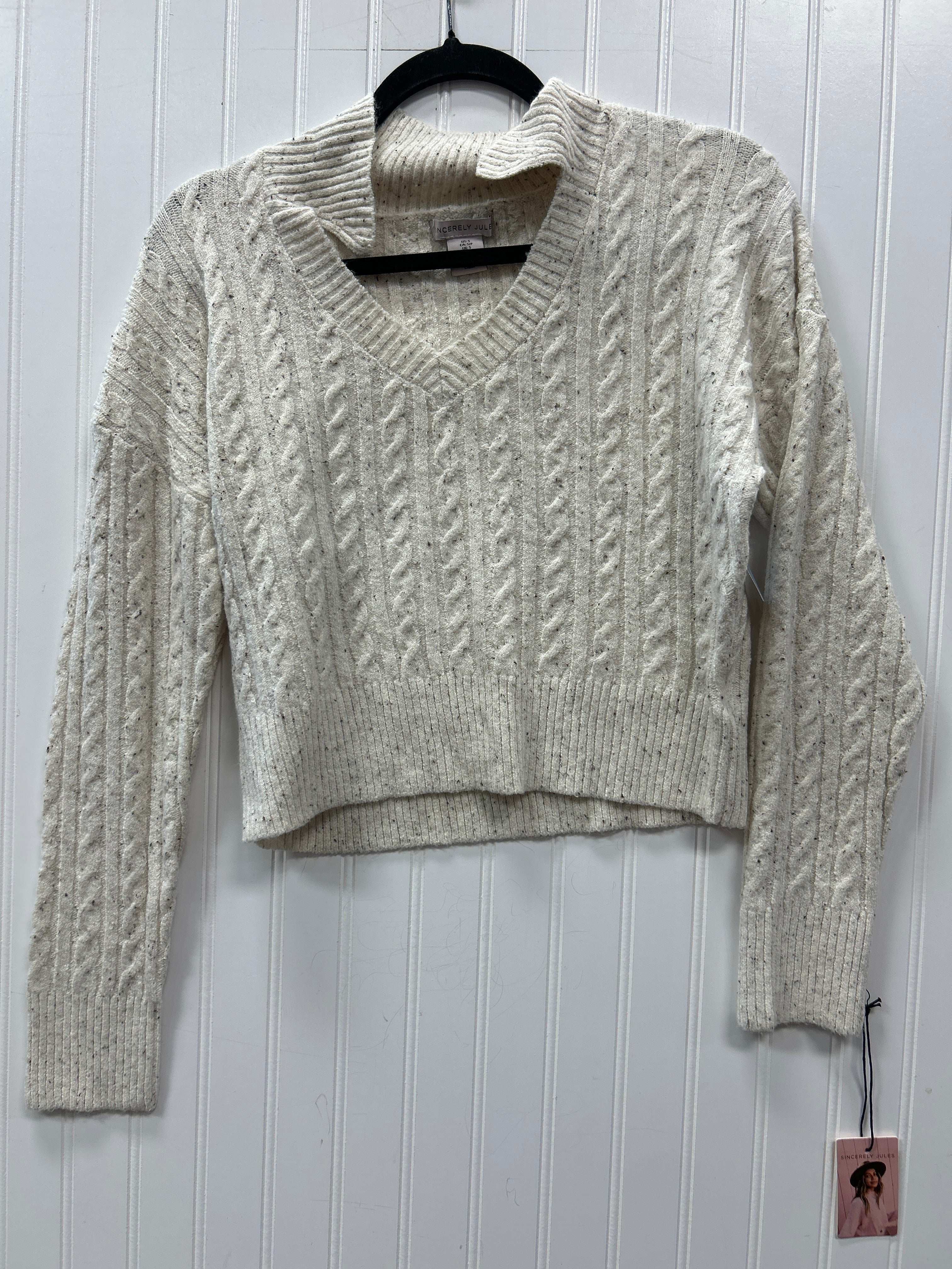 Sweater By Sincerely Jules In Cream, Size:S