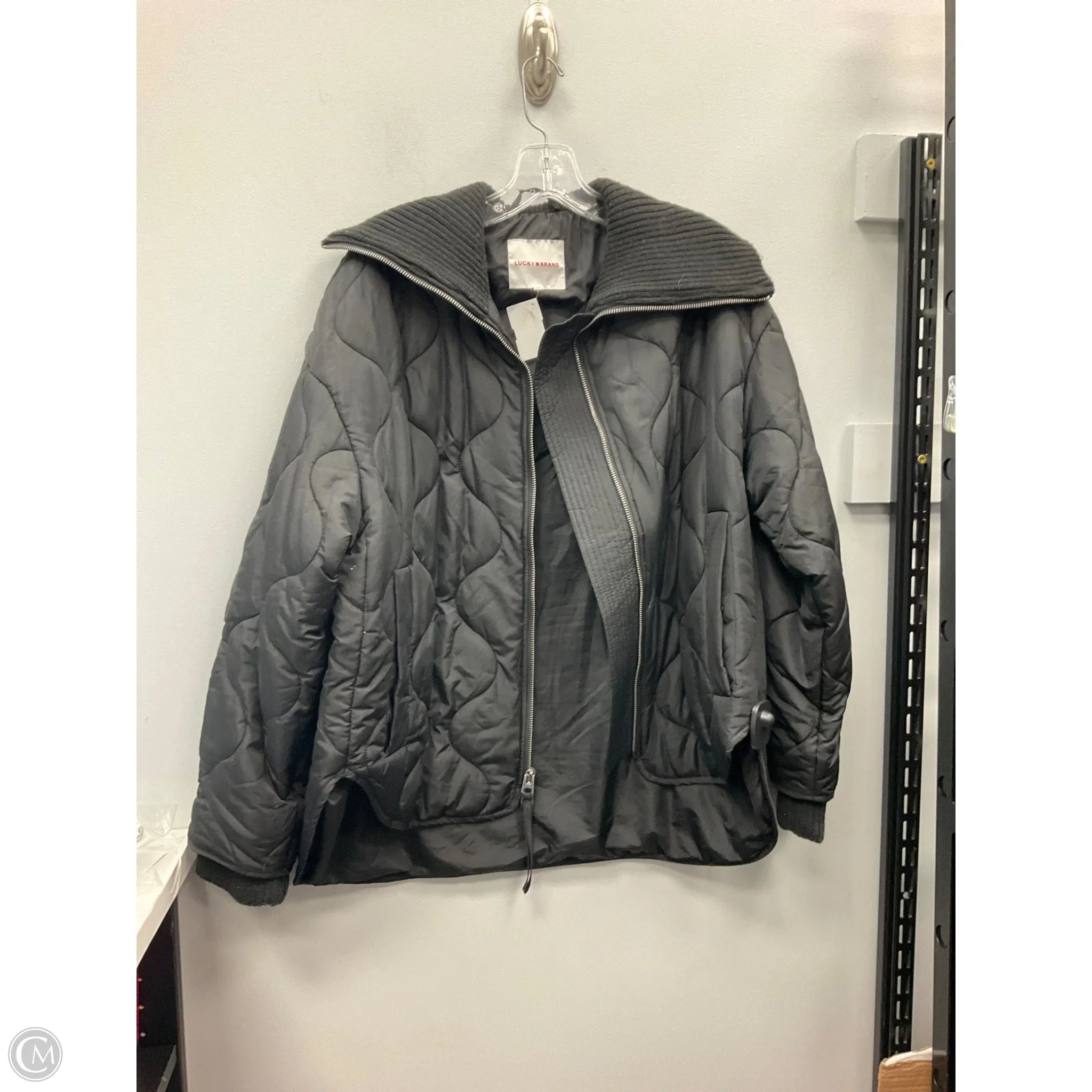 Coat Puffer & Quilted By Lucky Brand In Black, Size: S
