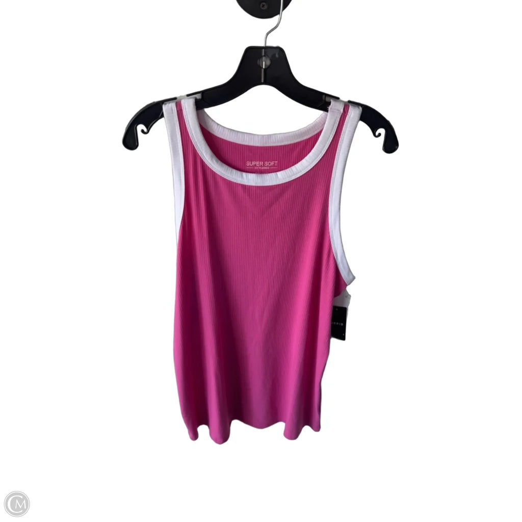 Tank Top By Torrid In Pink & White, Size: 2x