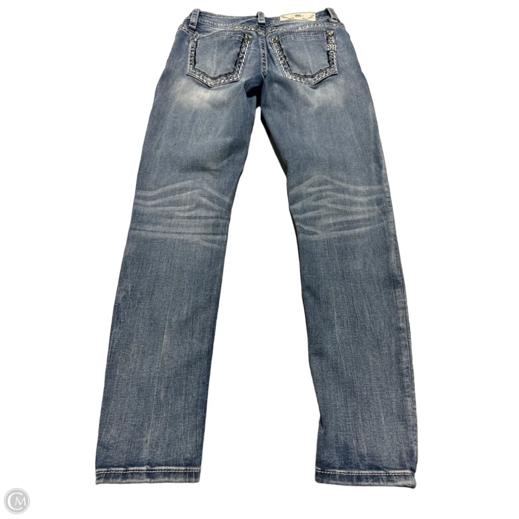 Jeans Straight By Miss Me In Blue, Size: 4