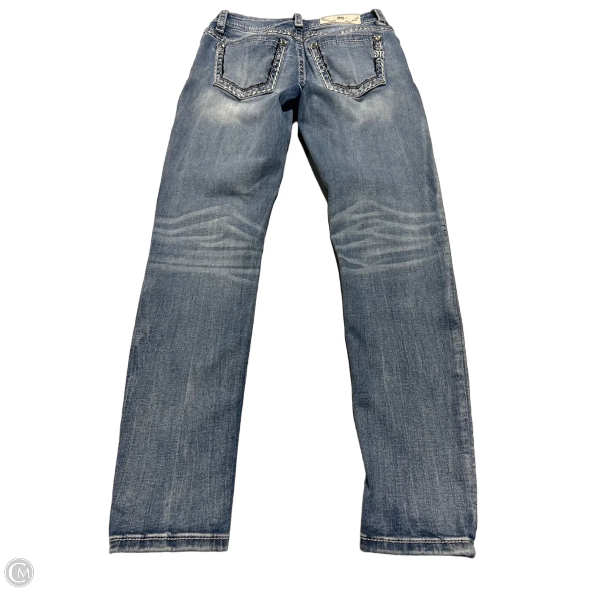 Jeans Straight By Miss Me In Blue, Size: 4