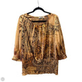 Blouse Long Sleeve By Cato In Paisley Print, Size: M