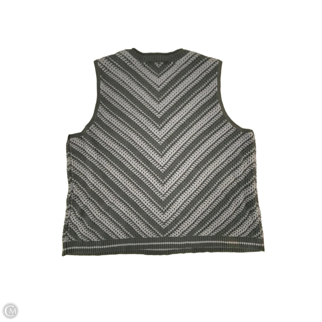 Vest Sweater By Cj Banks In Blue, Size: 3x