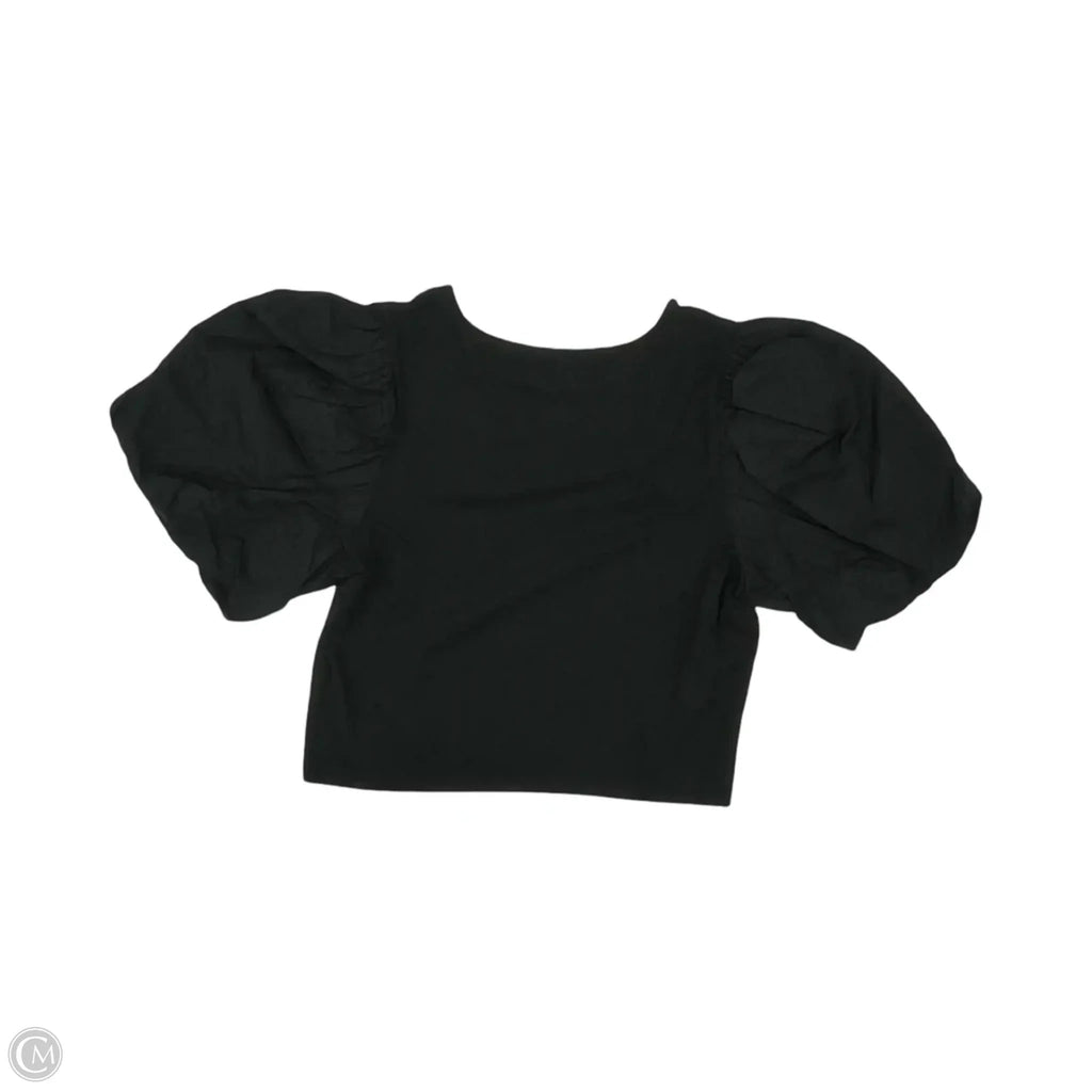 Top Short Sleeve By A New Day In Black, Size: M