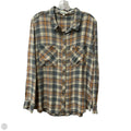 Top Long Sleeve By Grace & Lace In Grey & Tan, Size: M