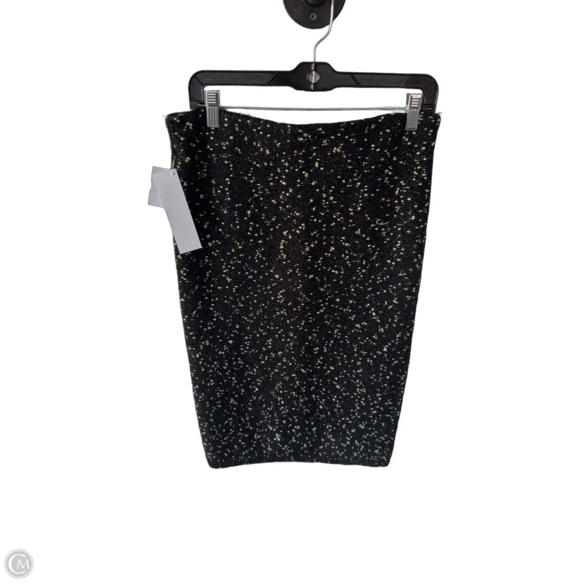 Skirt Midi By Ann Taylor In Black & Gold, Size: M