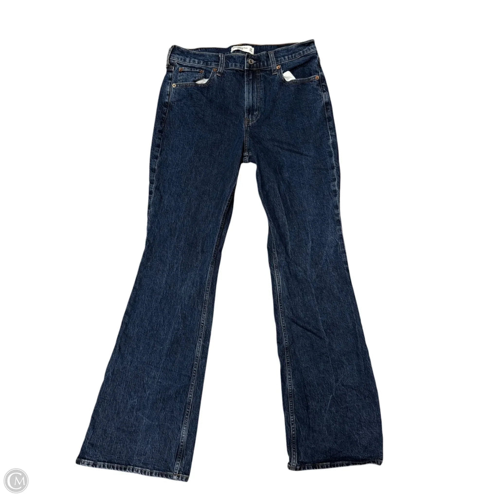 Jeans Boot Cut By Abercrombie And Fitch In Blue Denim, Size: 8