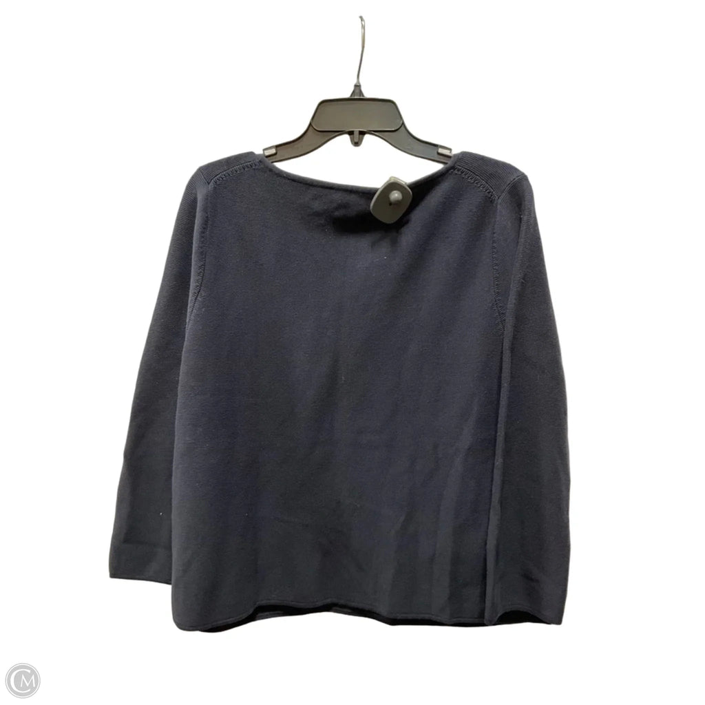 Top Long Sleeve By Loft In Navy, Size: M