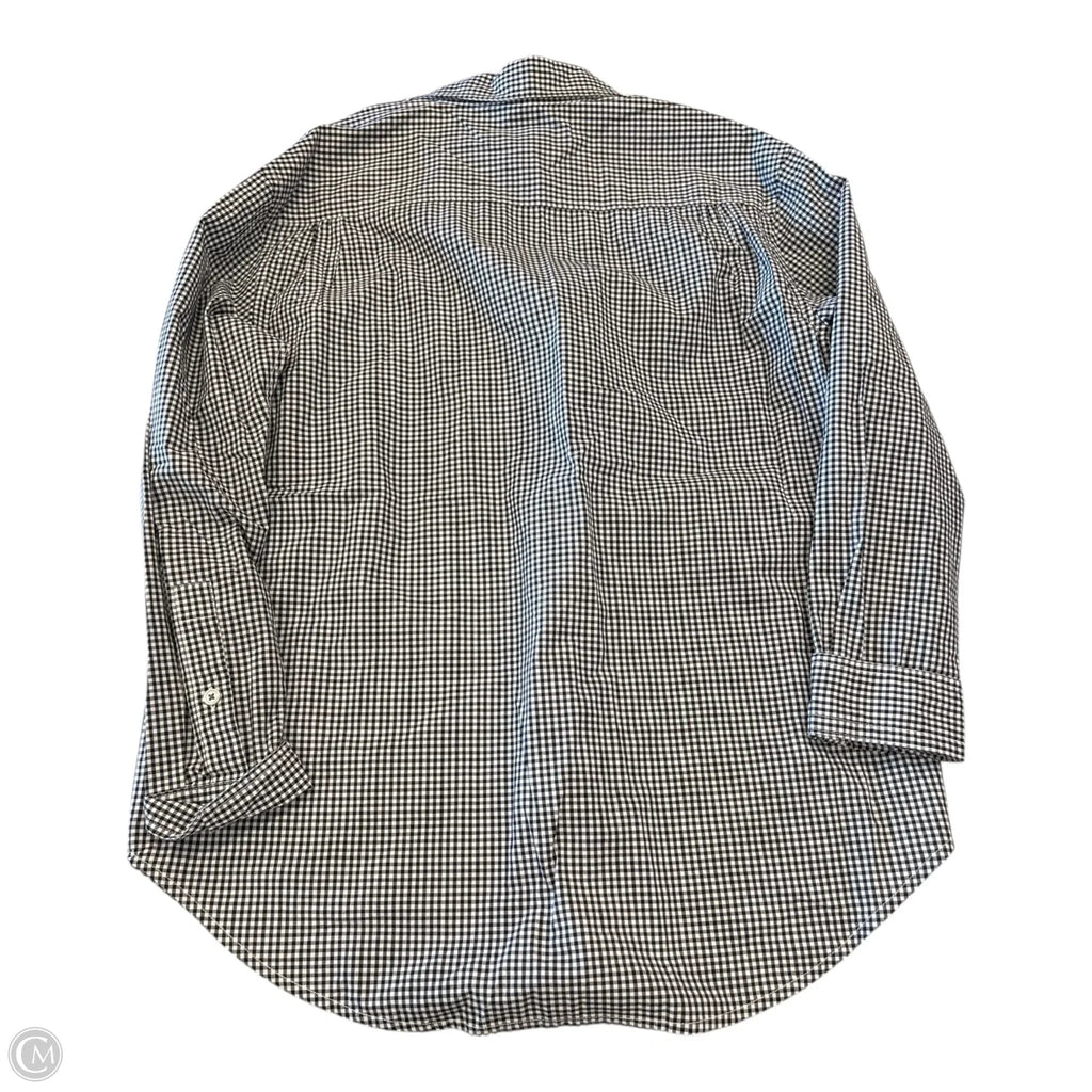 Top Long Sleeve By 7 For All Mankind In Checkered Pattern, Size: M