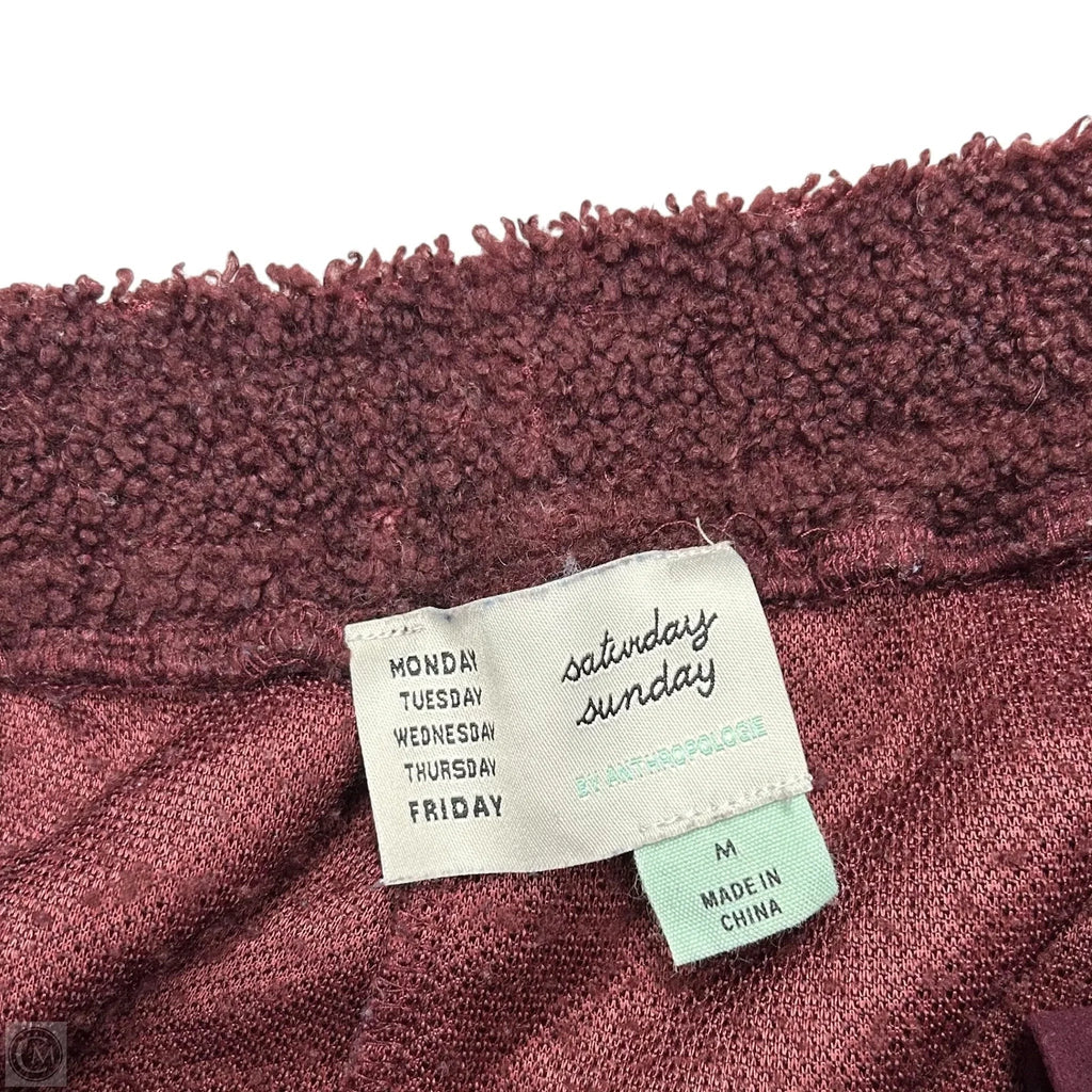 Pants Lounge By Saturday/sunday In Maroon, Size: M
