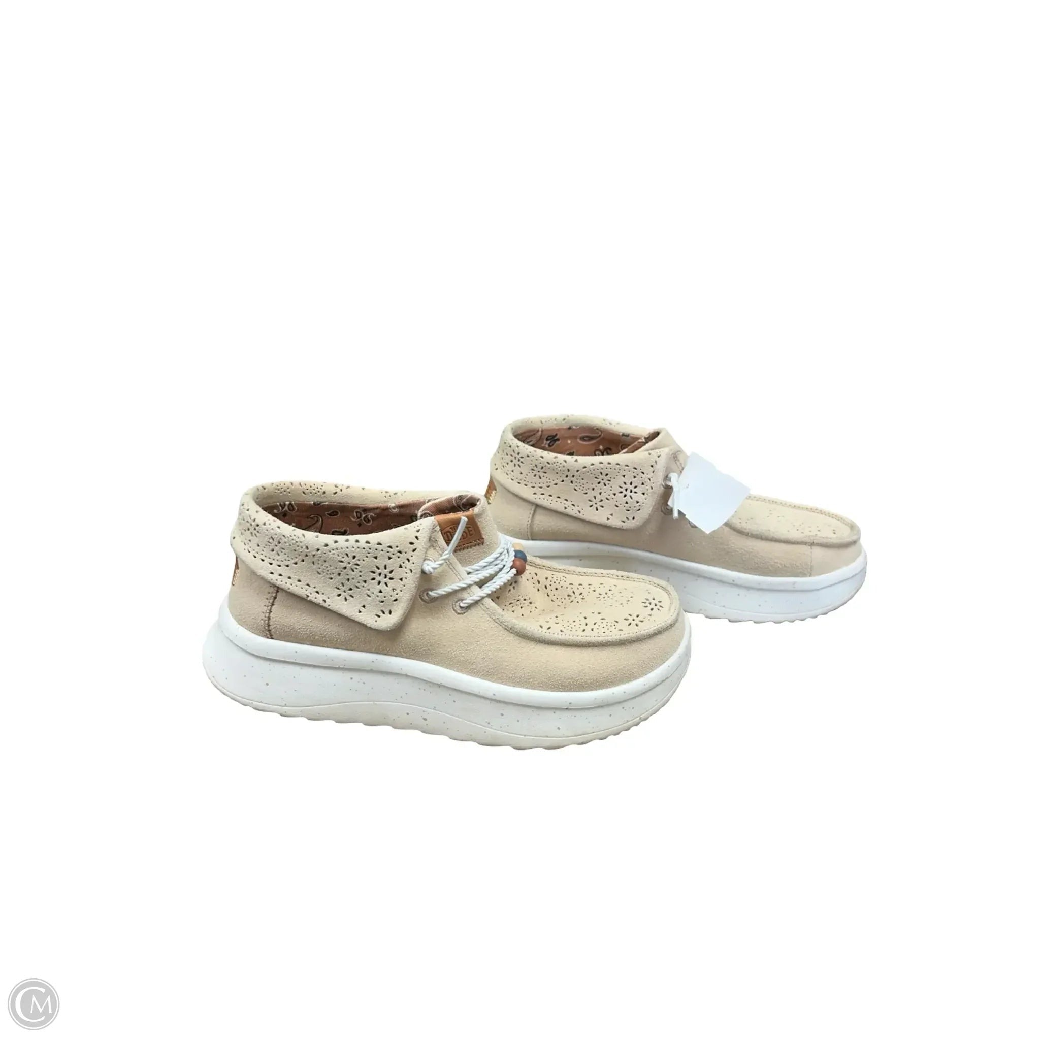 Shoes Flats By Hey Dude In Tan, Size: 8