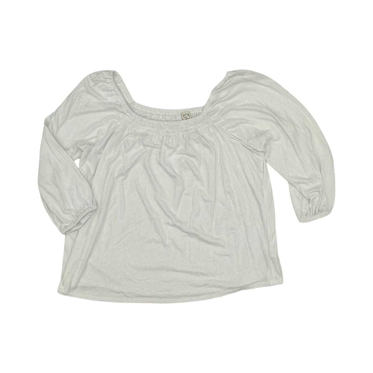 Top 3/4 Sleeve By Ana In White, Size:Xl