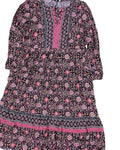 Dress Casual Maxi By Lane Bryant In Black & Pink, Size:1X