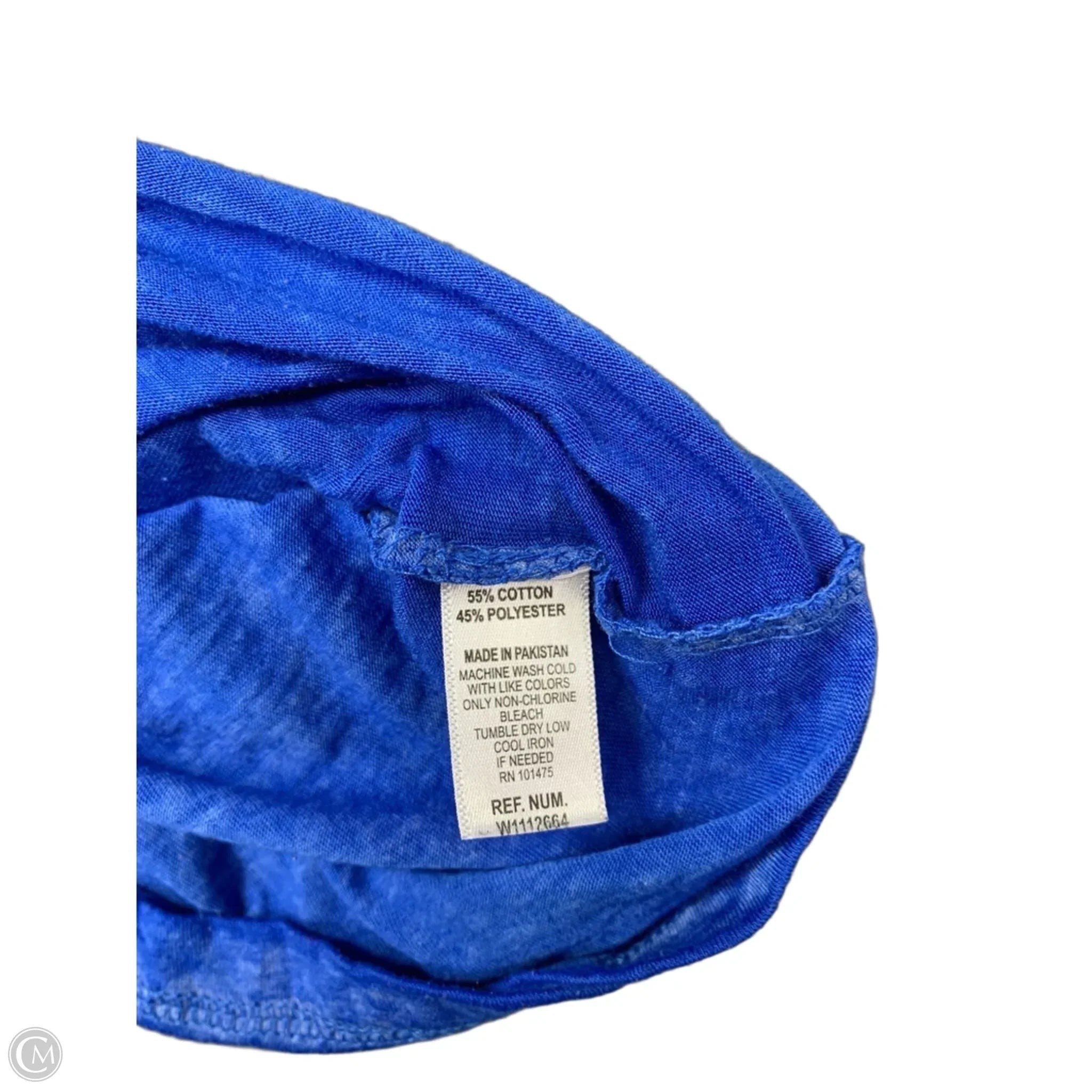 Top Short Sleeve By Clothes Mentor In Blue, Size: M