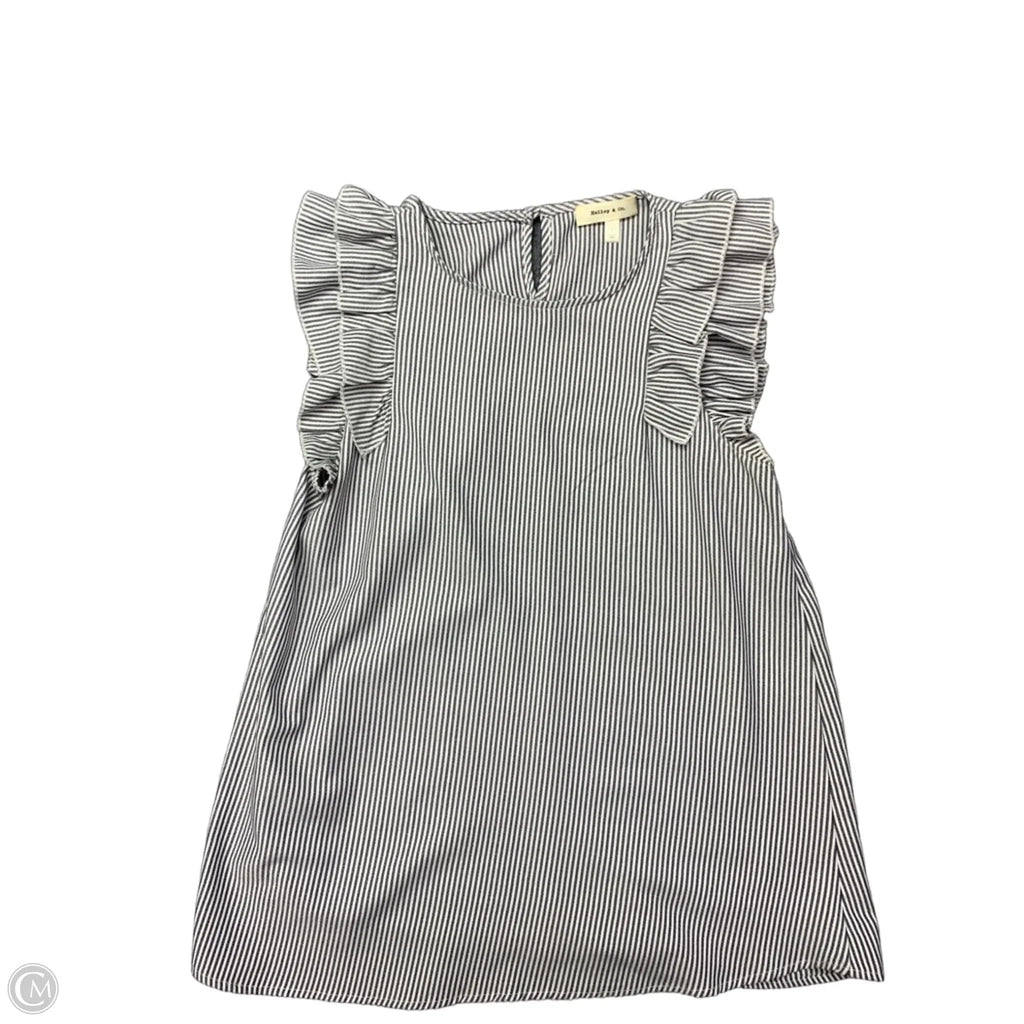 Top Short Sleeve By Hailey & Co In Striped Pattern, Size: S