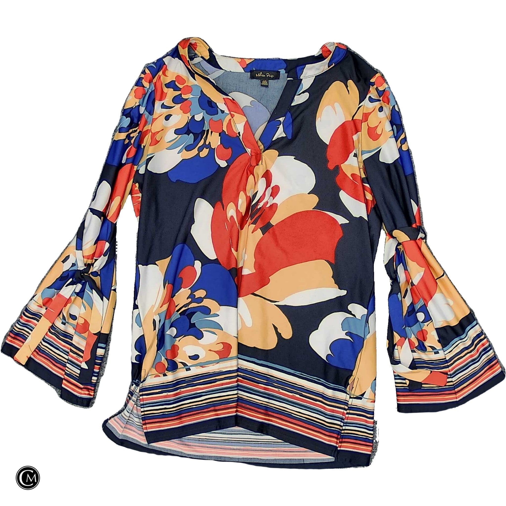 Top Ls By Melissa Paige In Blue & Pink, Size: L