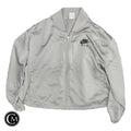 Athletic Jacket By Nike In Grey, Size: 1x
