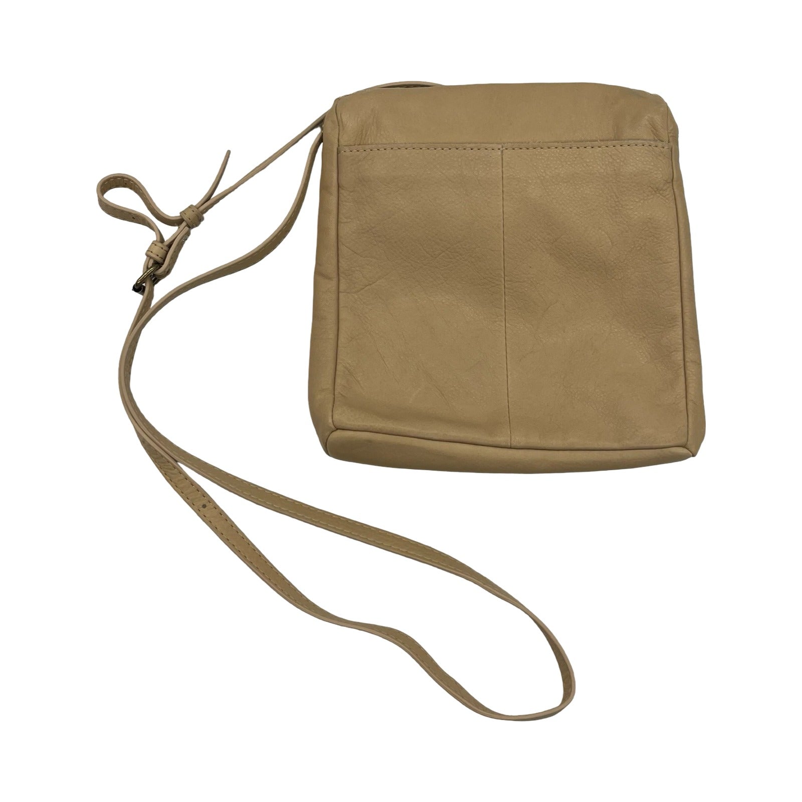Crossbody Leather By Clothes Mentor In Tan, Size:Small