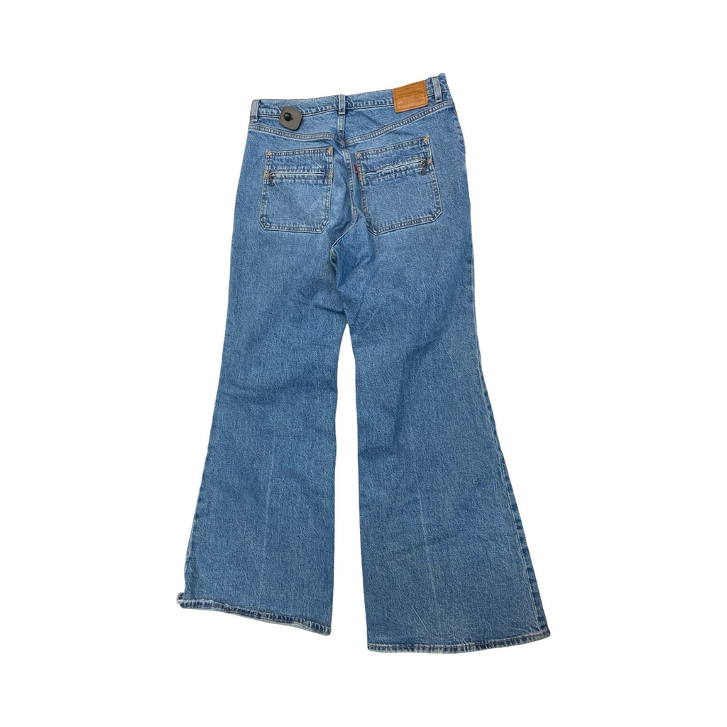Jeans Wide Leg By Levis In Blue Denim, Size:12