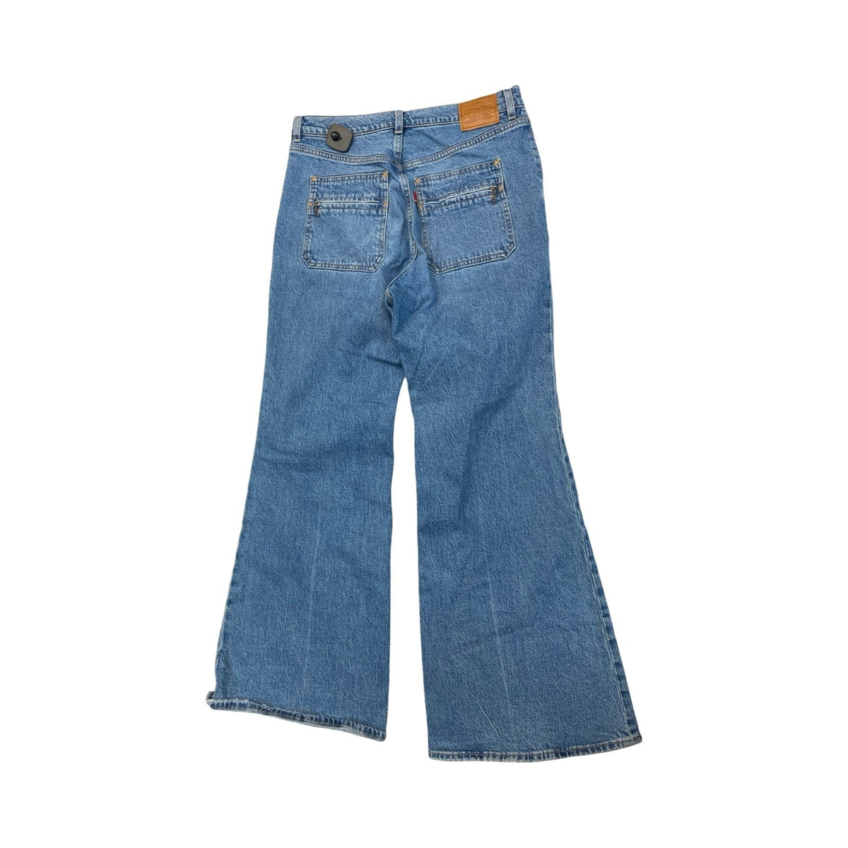 Jeans Wide Leg By Levis In Blue Denim, Size:12