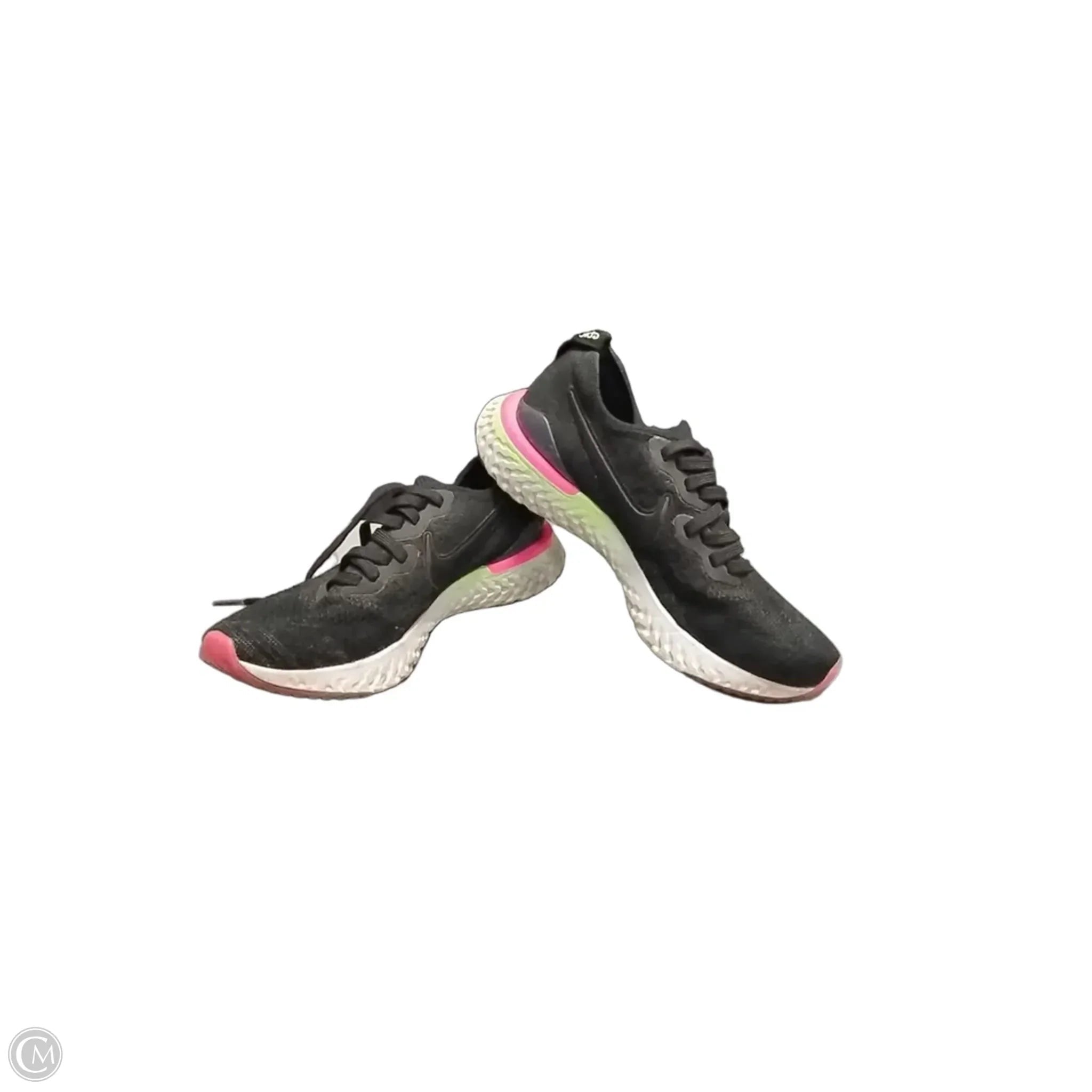 Shoes Athletic By Clothes Mentor In Black & White, Size: 9.5