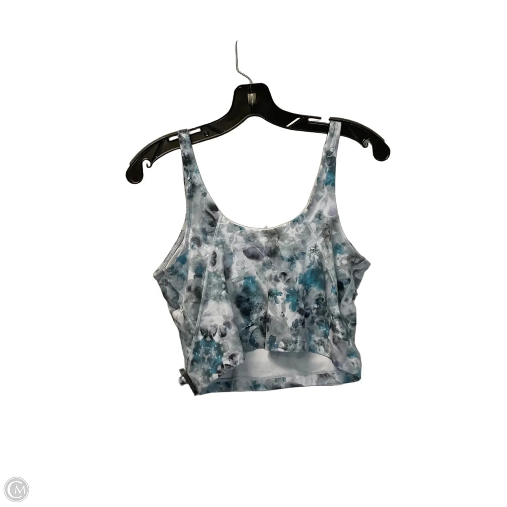 Athletic Tank Top By Lululemon In Blue & Grey, Size: 10